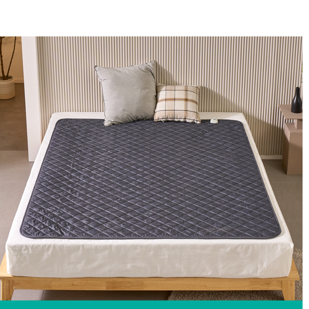 분리난방 전기요 더블 침대용 전기장판 전자파없는 전기요