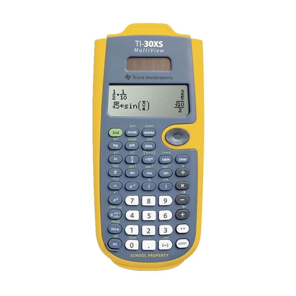 Texas Instruments TI-30XS 멀티뷰 교사 팩, 옐로우 키트 - 상품 이미지