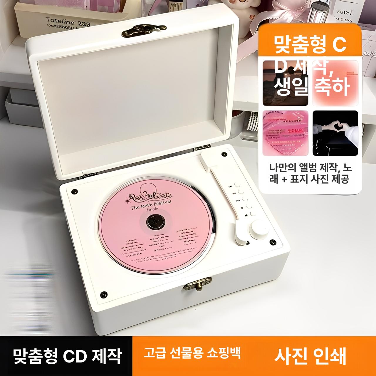 레트로 CDP 블루투스 올인원 아이돌 CD 플레이어 스피커 - 상세 이미지 2