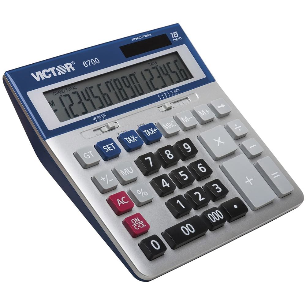 Victor 6700 대형 데스크탑 계산기, LCD 16자리 - 상세 이미지 2
