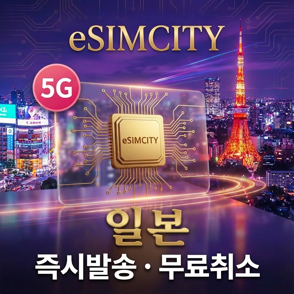 일본 이심 로컬망 5G 소프트뱅크 eSIM 전지역 데일리 용량별 무제한 오사카 (즉시발송/환불보장)