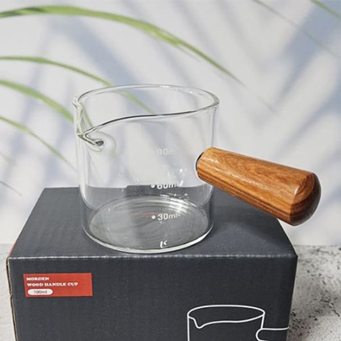 프리미엄 내열 유리컵 핸들 유리잔 비커 저그 400ml - 메인 이미지