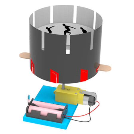 초등 과학 잔상효과 실험 전동 회전 조이트로프 교구 교육완구 수업교재 원리실습