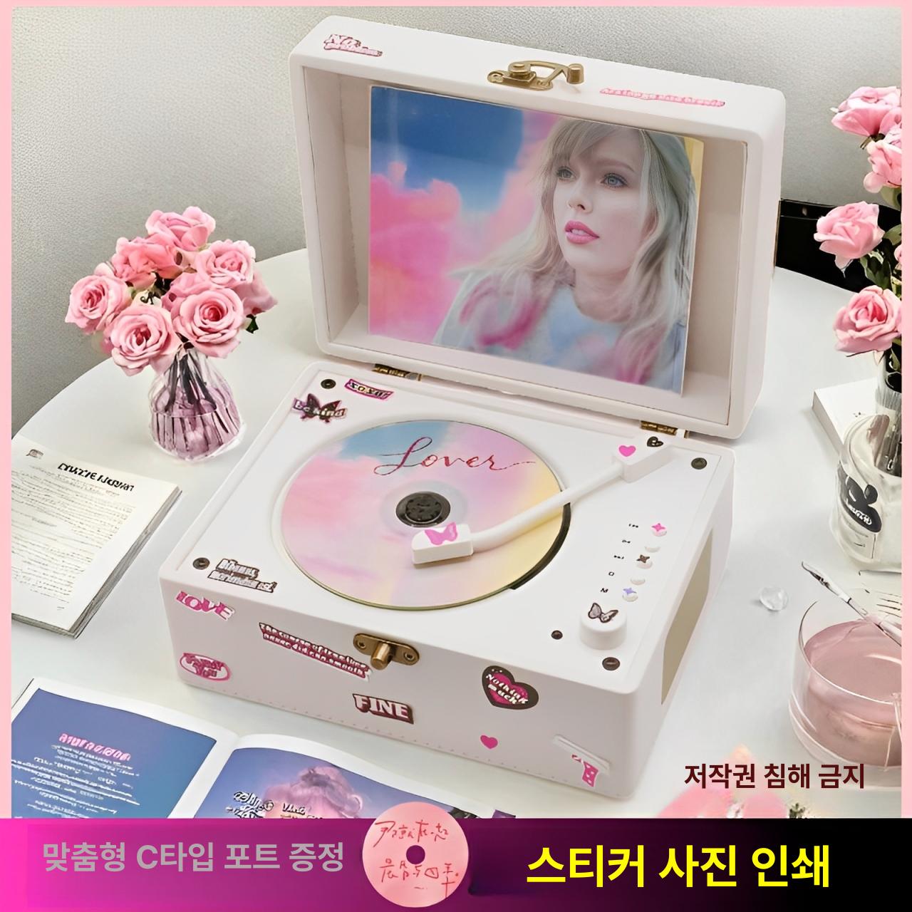 레트로 CDP 블루투스 올인원 아이돌 CD 플레이어 스피커 - 상세 이미지 3