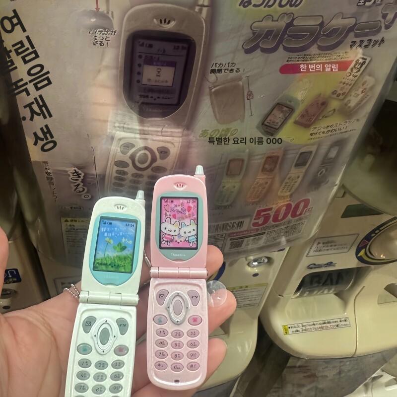 피처폰 마스코트 미니 토이 가챠 메시지 녹음기 폴더폰 - 상세 이미지 5