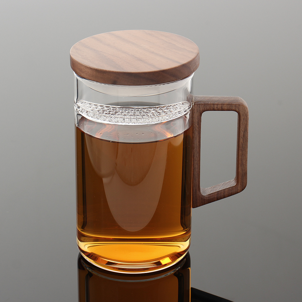 로하티 우디스트 내열유리 티머그 녹차잔(400ml) - 상세 이미지 2