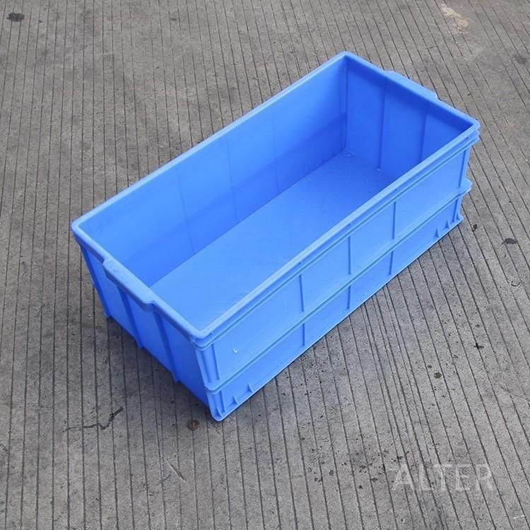 긴 대형 플라스틱 상자 공장 수납 공구 창고 블루 615x425x250mm - 상세 이미지 3