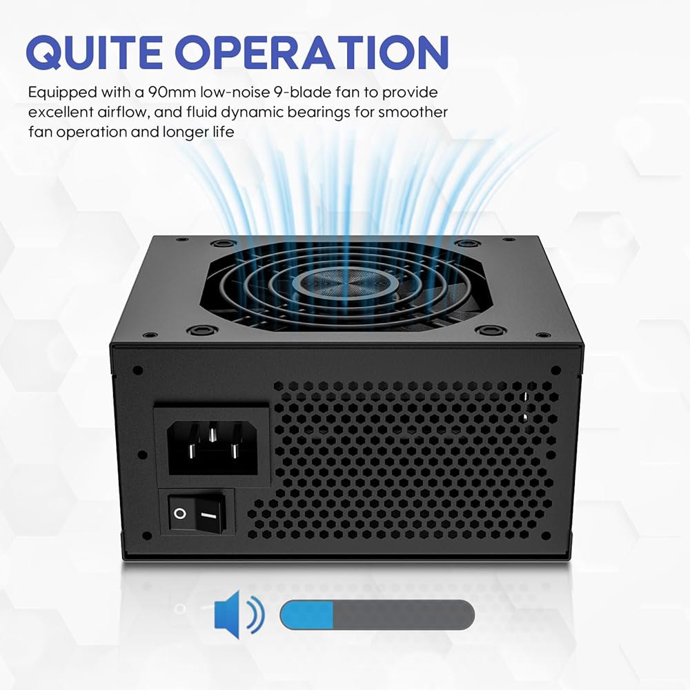 베트루 850W SFX 전원 공급 장치 ATX 3.1 및 PCIE 5.1 준비 완료, 80개 이상의 골드 인증서 완전 모듈식, 저소음 작동을 위한 90mm FDB 팬, SFX-to - 상세 이미지 2