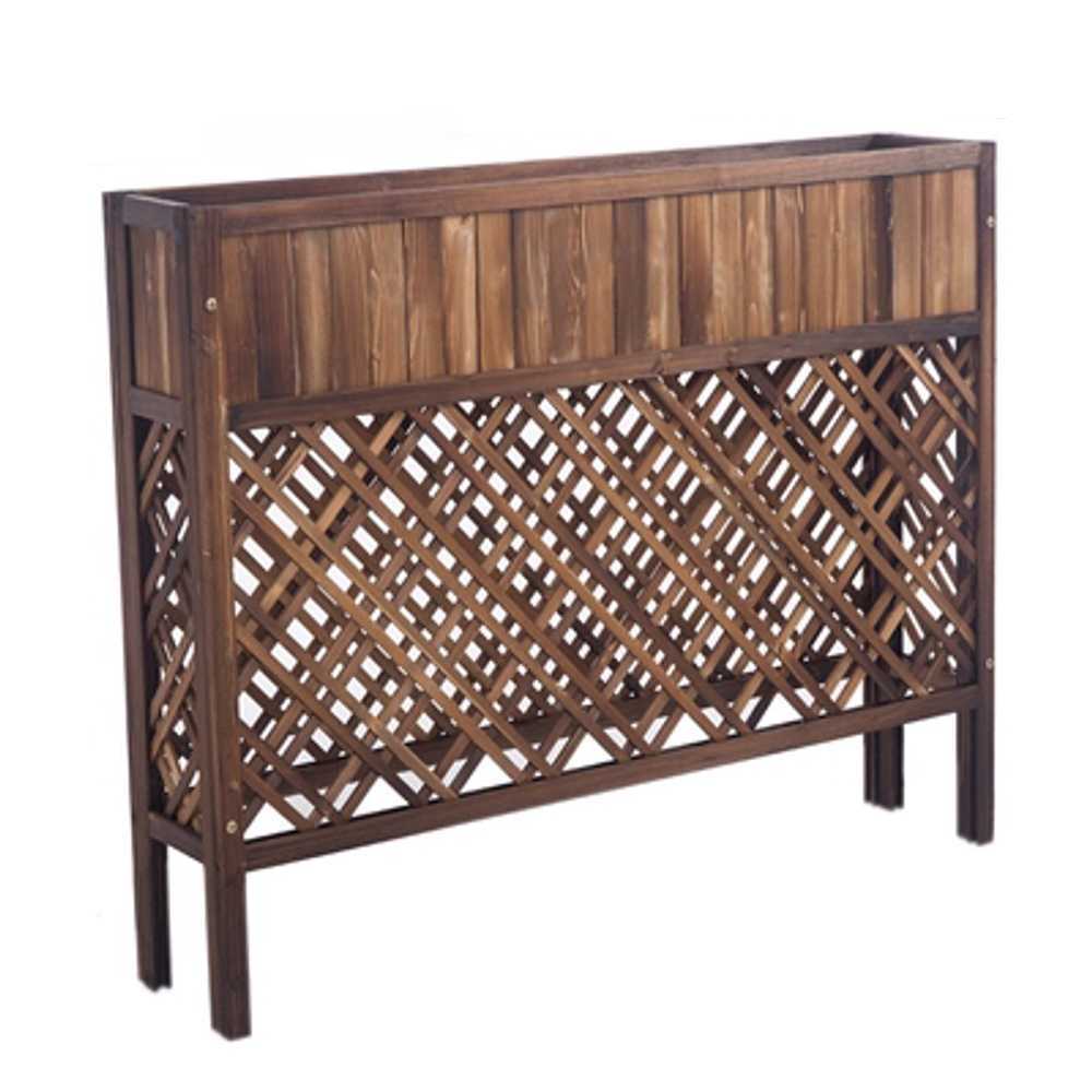 화분 파티션 펜스 실외용 플랜터 우드가림막 직사각 30x90x120cm - 상품 이미지