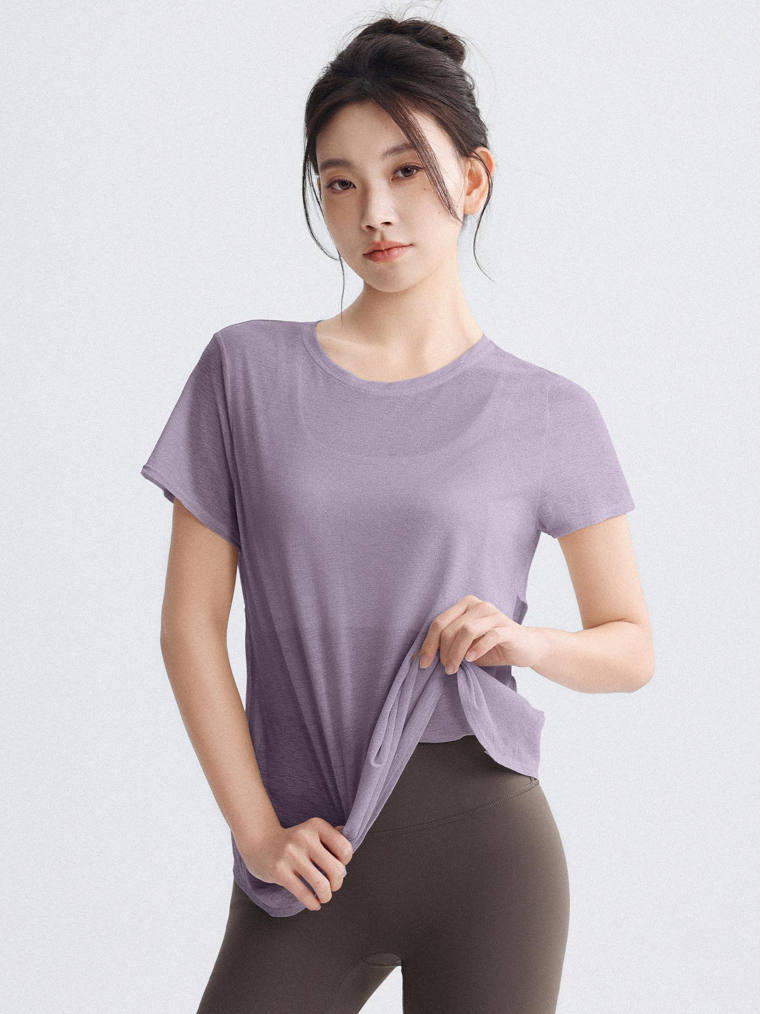 여성 세트 반팔 상의 운동복 헬스복 - 상세 이미지 3