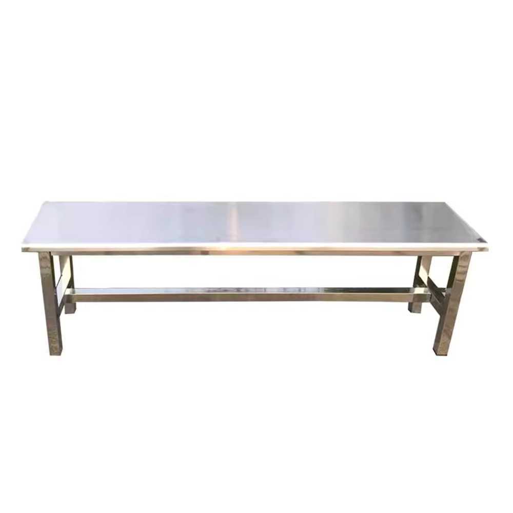 스텐 벤치 대기 야외 인테리어 업소용 휴게 공원 학교 120x35x45cm - 상품 이미지