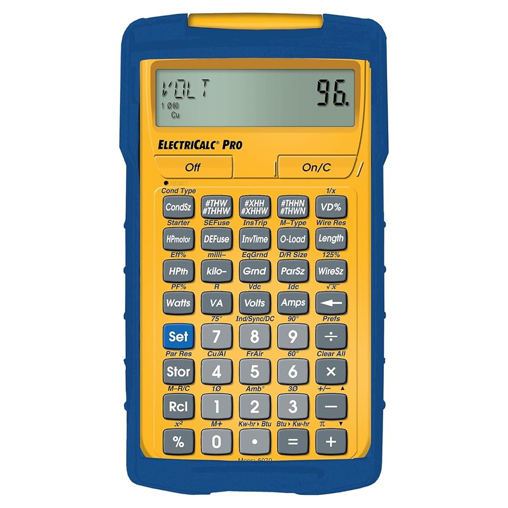 5070 ElectriCalc Pro 전기 코드 계산기 및 전문가 계약자, 준수 추정기, 가능 1996 NEC 기사, 엔지니어, 조명 ~ 2020 업데이트 - 상품 이미지