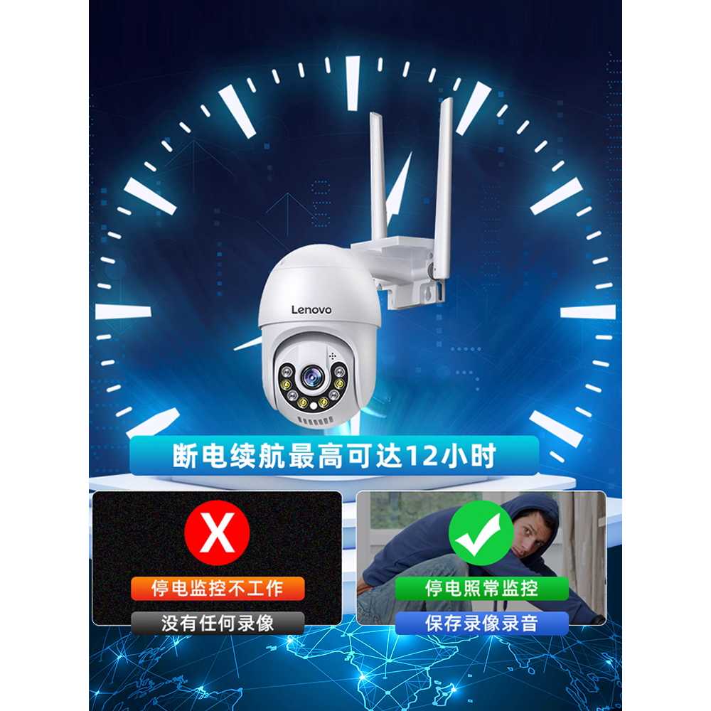 보안카메라 CCTV 실시간 현관 감시 방범용 스마트 홈 15일 전체 녹화 HD WiFi 버전 표준 6 - 상세 이미지 3
