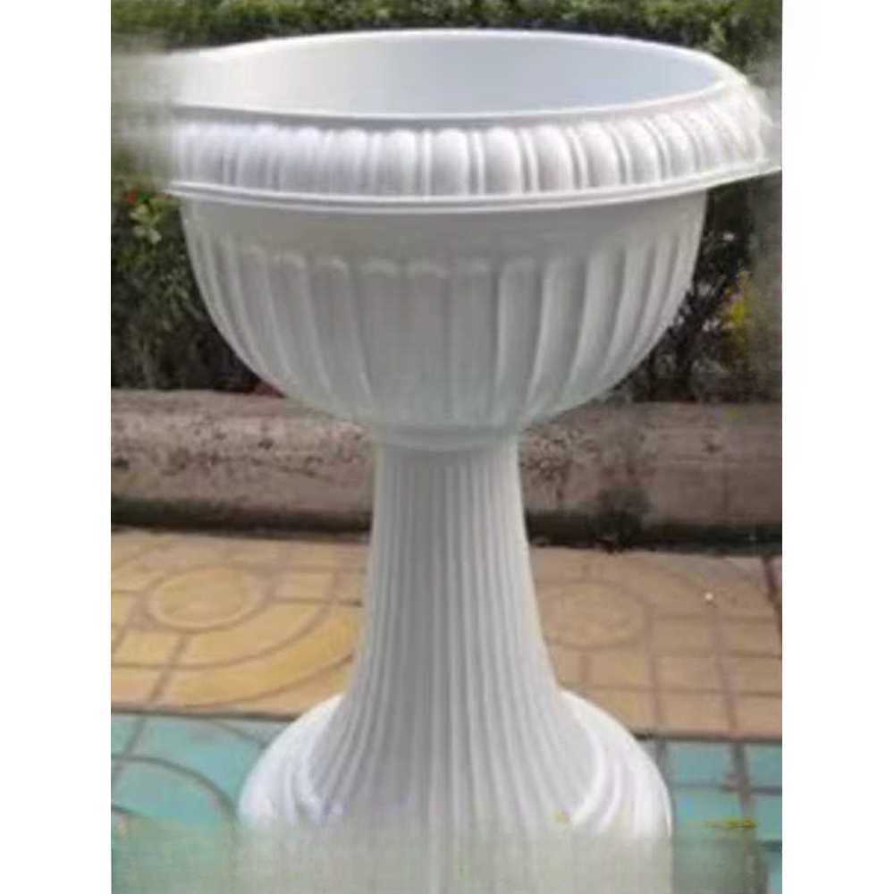 유럽 화분 식물 운반 화이트 랙 플라스틱 빈티지 원예 48x60cm / 2개 플라스틱 중형 - 상품 이미지