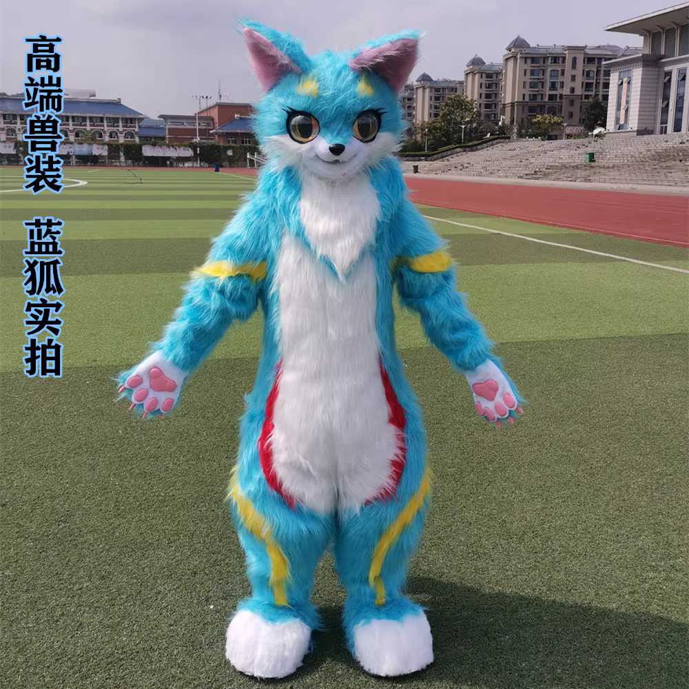 퍼슈트 고양이 인형탈 연극 코스프레 공연 전신 축제 기본형/ 팬+충전기 포함 151-165cm - 상세 이미지 2