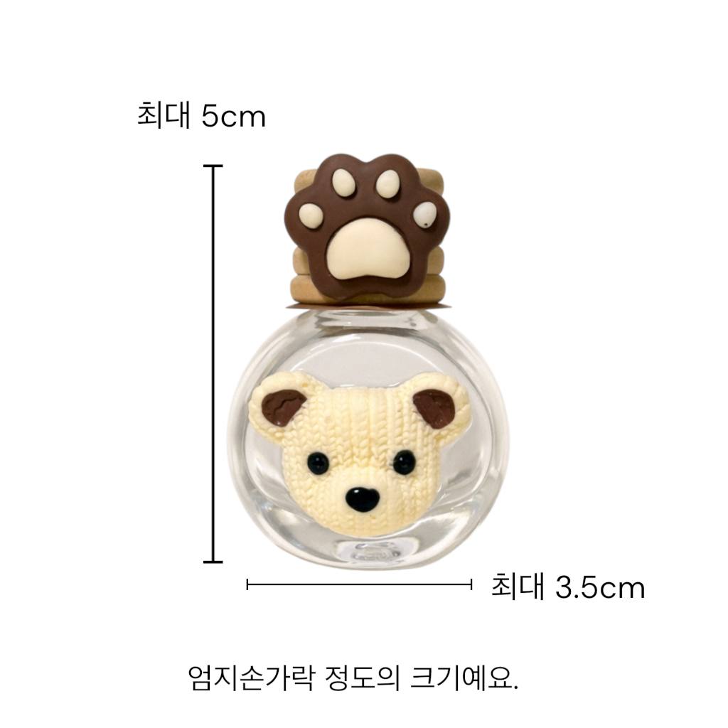 (클립형) 차량방향제 공병 푹신한 곰 발바닥, 10ml, 1개 - 상세 이미지 4