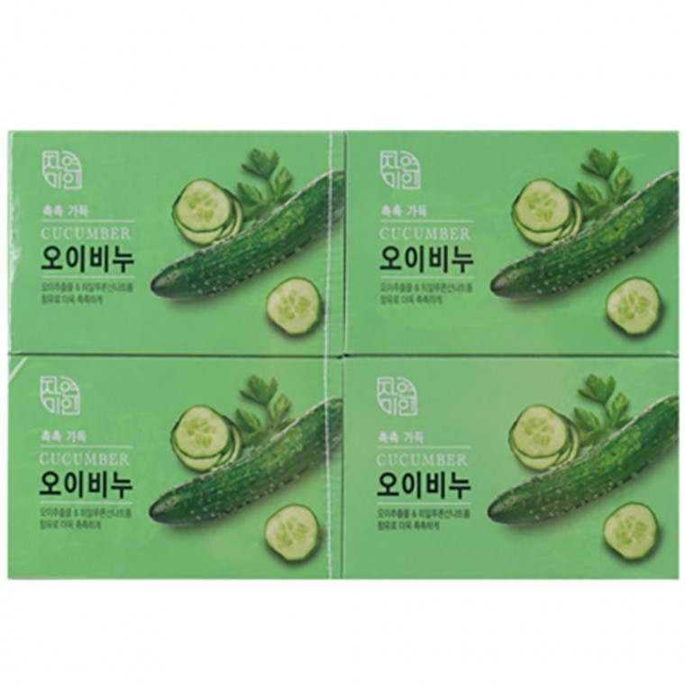 자연이 선사하는 신선한 수분 케어 오이 비누 90g 4입 - 메인 이미지