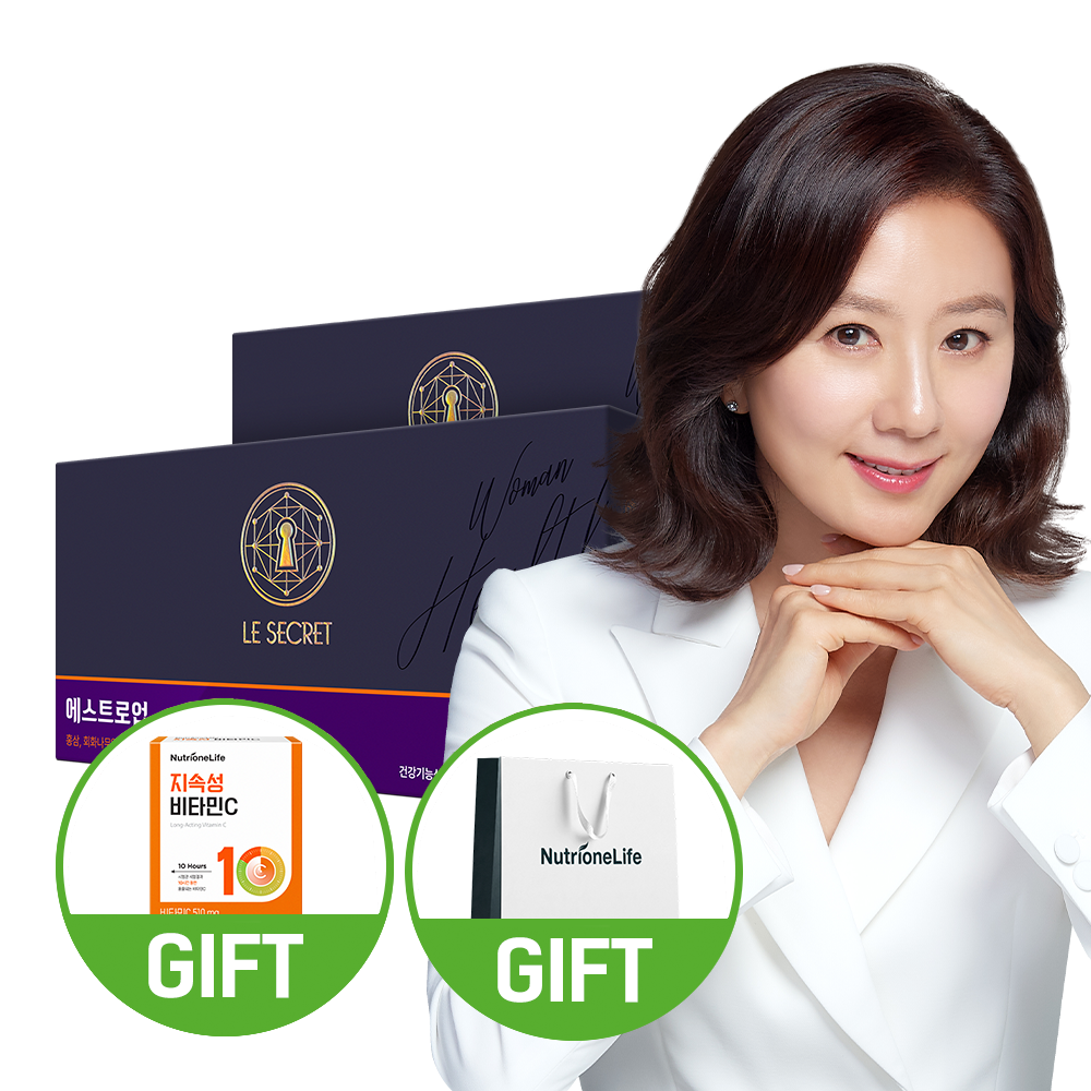 르시크릿 김희애 에스트로업 2박스 2개월분 여성 갱년기 면역