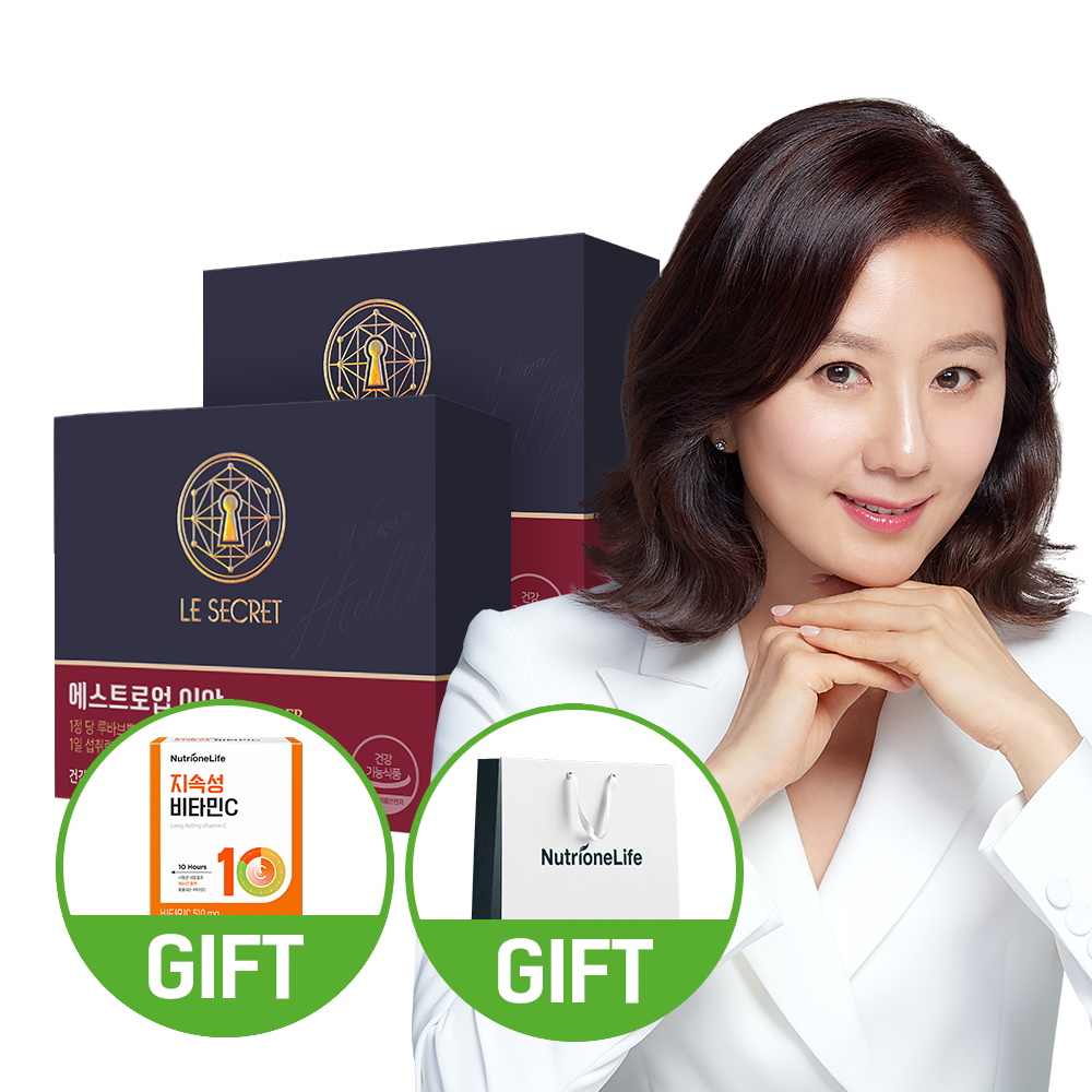 르시크릿 김희애 에스트로업 2박스 2개월분 여성 갱년기 면역