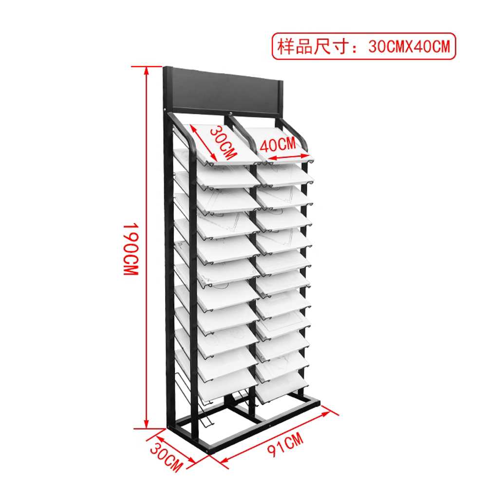 타일 거치대 선반랙 대리석 패널 리모델링 철제 디피 300x600mm 1단 검정 12개 - 상세 이미지 5