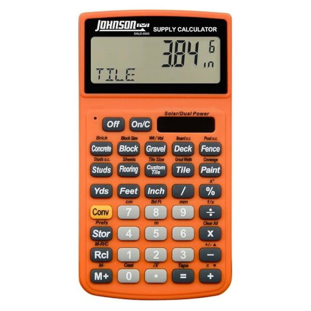 Johnson Level & Tools CALC-0000 계산기 공급 - 상세 이미지 3