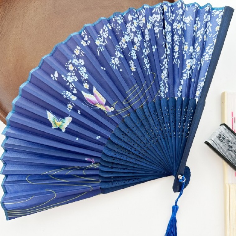 고급 대나무 전통 부채 합죽선 무용부채 오죽선 - 메인 이미지