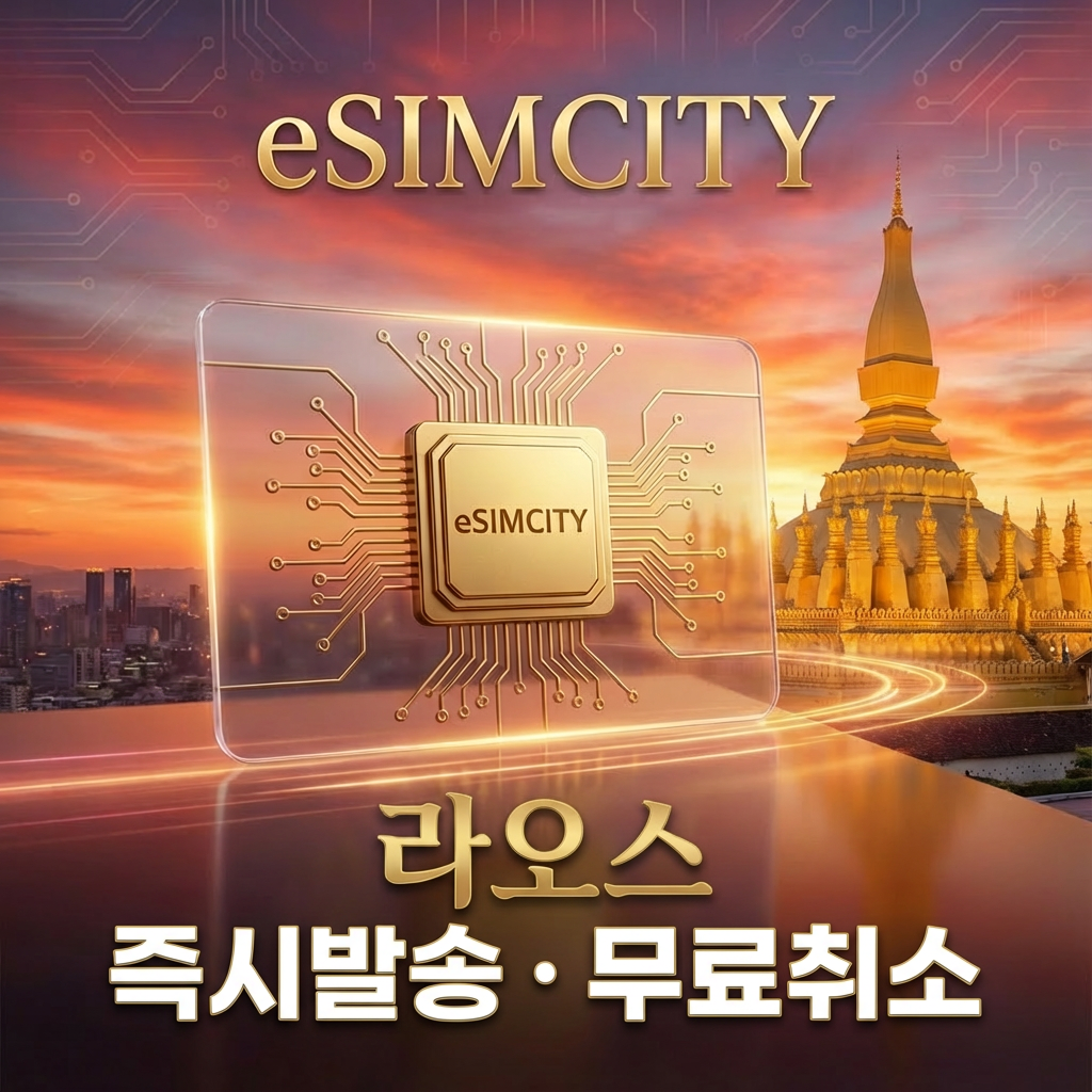 라오스 이심 eSIM 전지역 데일리 용량별 무제한 방비엥 루앙프라방 (즉시발송/환불보장)