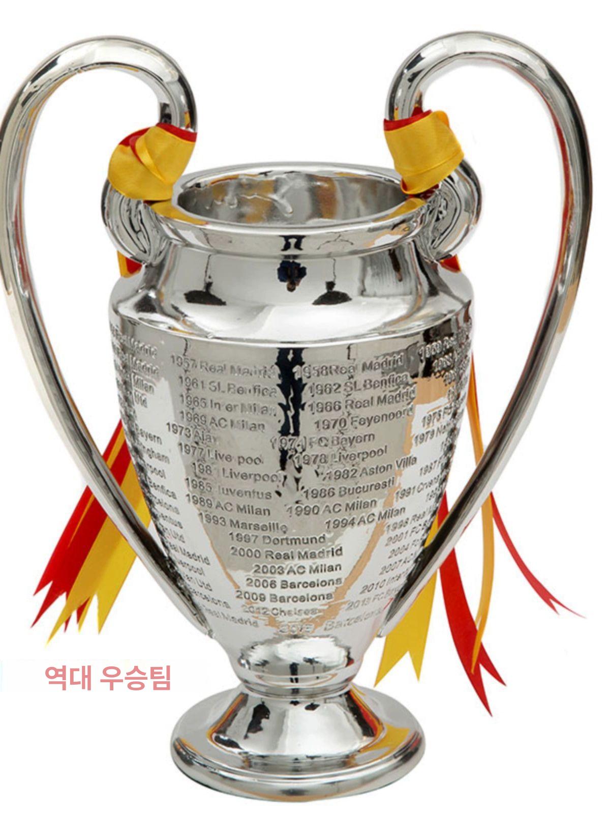 UEFA 챔스 트로피 우승컵 축구 빅이어 32cm 리본 포함 - 상세 이미지 3