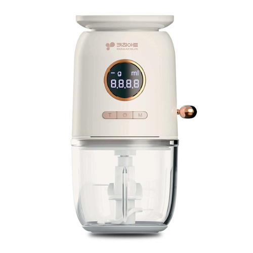 키친아트 2in1 멀티 무선 다지기 + 주방저울 600ml 강화유리용기 4중칼날 - 상세 이미지 2