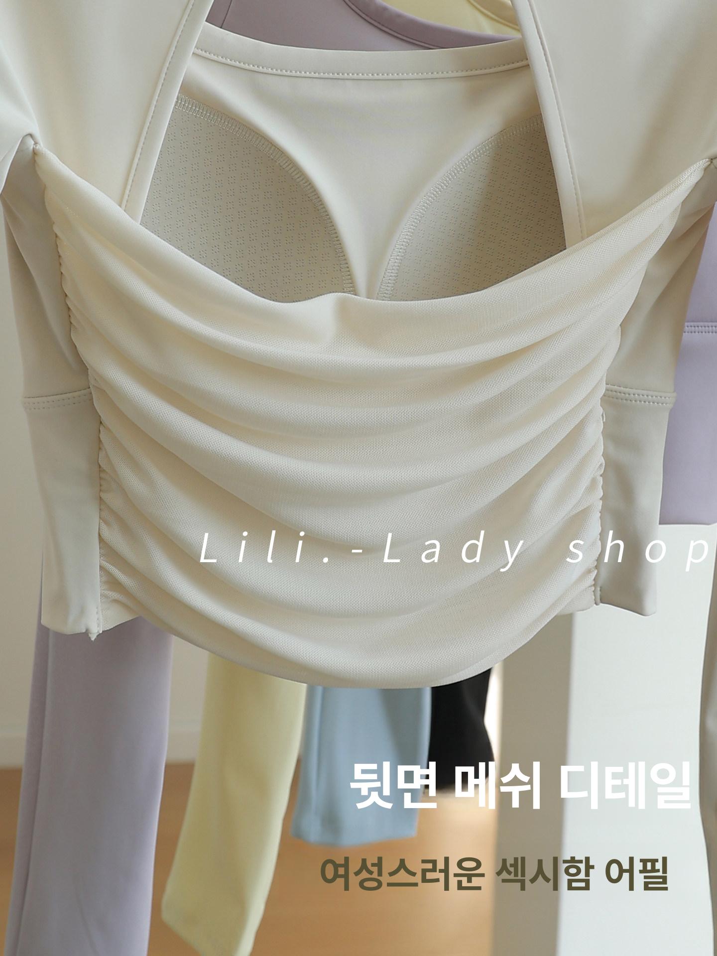여성 세트 긴팔 브라탑 운동복 가을 겨울 - 상세 이미지 4