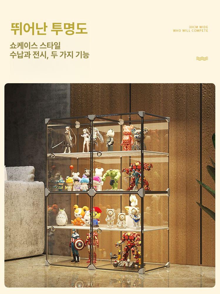 LED 아크릴 진열장 피규어 장난감 보관함 전시장 인테리어 장식장 - 상세 이미지 2
