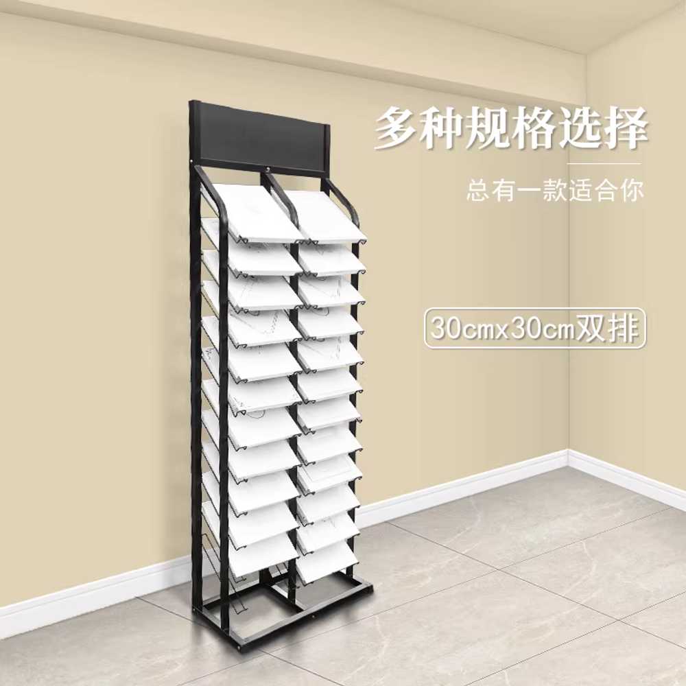 타일 거치대 선반랙 대리석 패널 리모델링 철제 디피 300x600mm 1단 검정 12개 - 상세 이미지 4