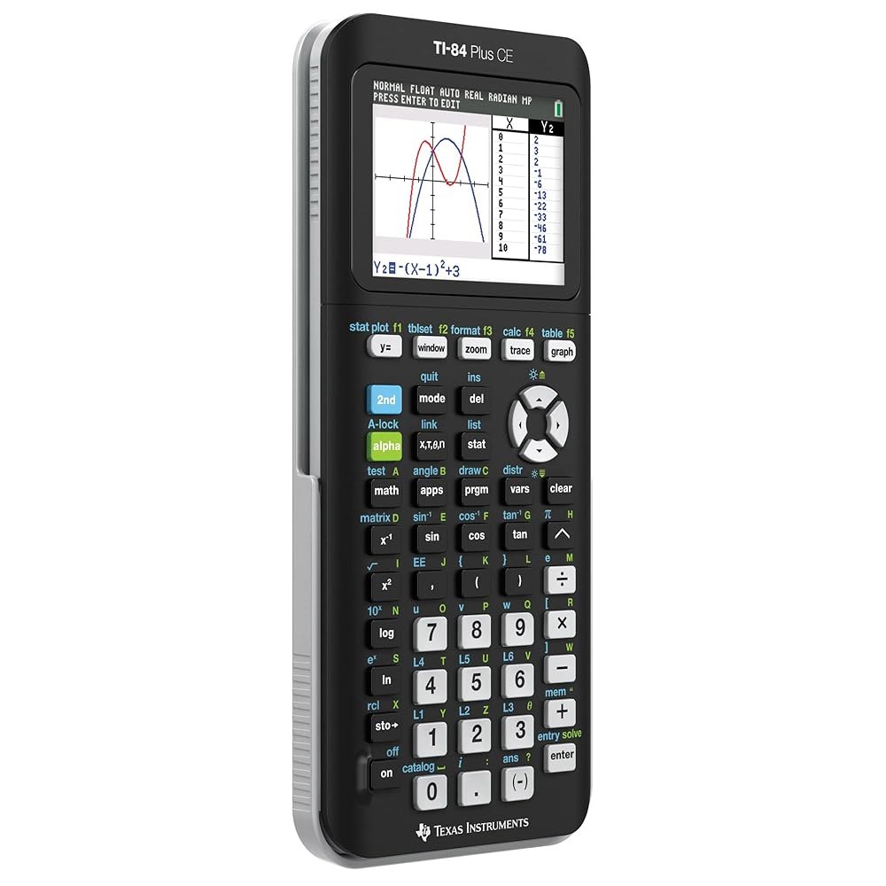 Texas Instruments TI-84 Plus CE 파이썬 그래핑 블랙 계산기, - 상세 이미지 2