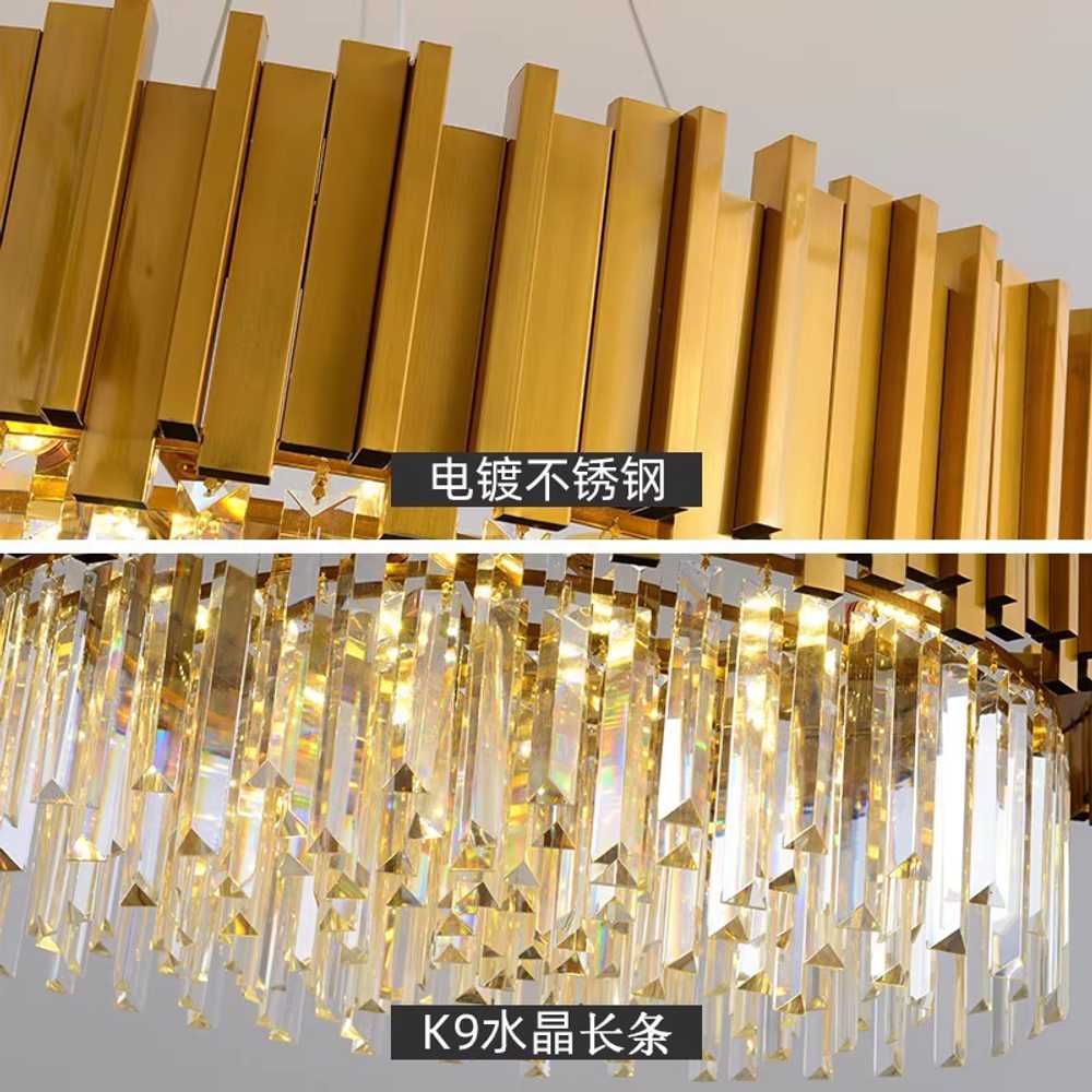 크리스탈 샹들리에 카페 천장 펜던트 프레임 럭셔리 60cm - 상세 이미지 4