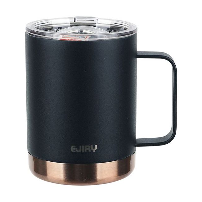 에지리 블랑 보온 보냉 스텐 블랙 머그 360ml - 메인 이미지