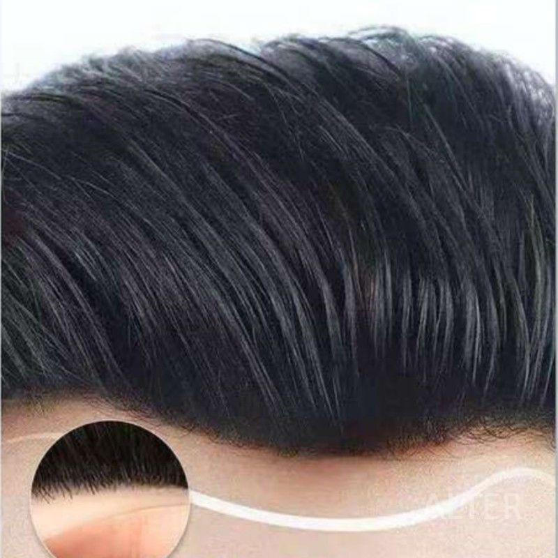 남성 스킨가발 앞머리 넓은이마 커버 가발 붙이는 정밀컷 4x18cm 10cm - 상세 이미지 3