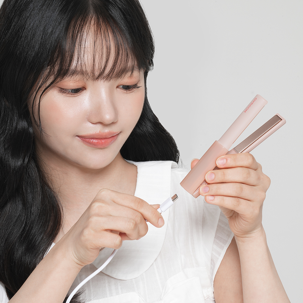 미니고데기 휴대용 앞머리 뿌리볼륨 판고데기 매직기 이미지 7