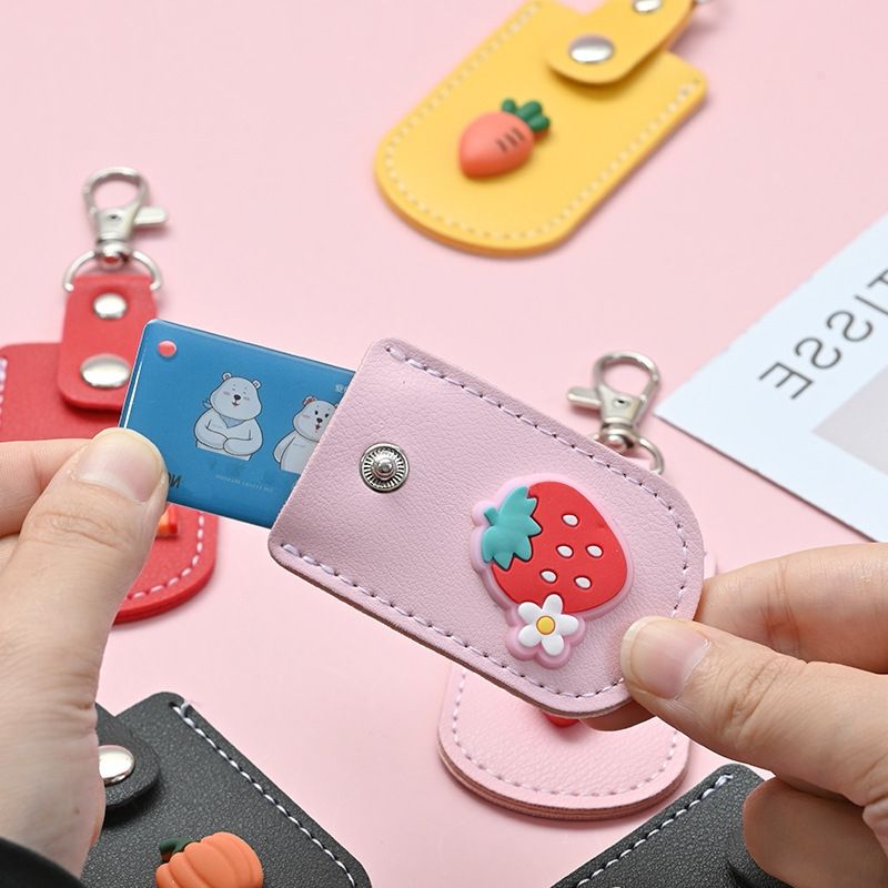도어락 키 케이스 카드 USB 키링 고리 홀더 커버 현관 아파트 출입 가죽 키케이스 RF 이미지 2