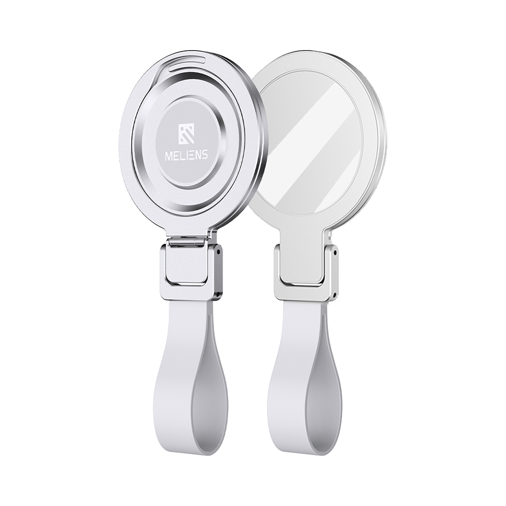 멜리언스 듀얼 마그네틱 맥세이프 메탈 링홀더 핸드폰 자석거치대 그립 스트랩 톡 프로 실버 제품 이미지