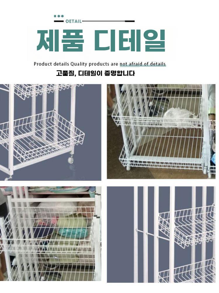 우산 진열대 장우산 매대 양산 업소용 판매대 철제 가판대 화이트 50x38.5x146cm - 상세 이미지 5