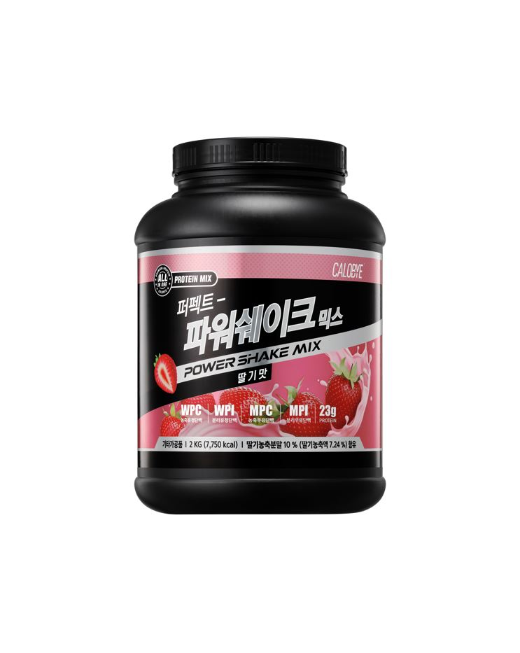 칼로바이 퍼펙트 파워쉐이크 믹스 딸기맛 2kg 유청 단백질 보충제 프로틴 파우더 제품 이미지