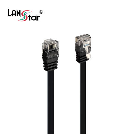 랜스타 LS-F6-UTPD-20M UTP평면 랜케이블 20M CAT.6 DIRECT 검정