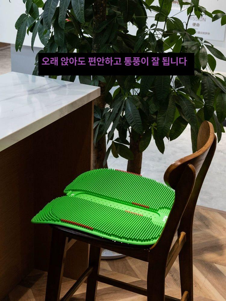 인체공학 통풍 요추 지지 방석 허리 보호 좌식용 코어만 커버없음 커피 컬러 코어 - 상세 이미지 3