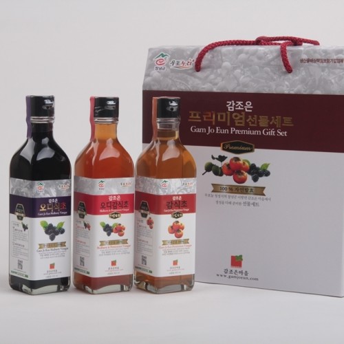 천연식초선물세트 3종 300ml, 3개 - 상품 이미지