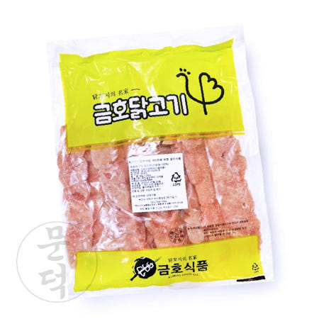 문덕 국내산 닭가슴살 닭생꼬치 800g 80gX10p 닭산적 바베큐용꼬치