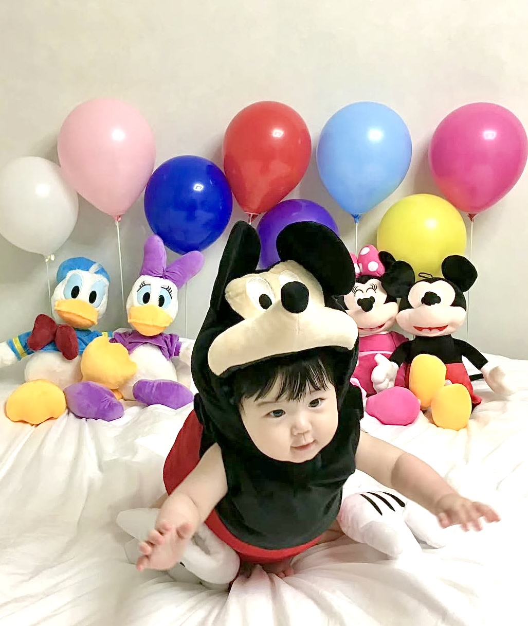 툴리툴리 미키마우스 디즈니 아기 셀프 촬영 의상 대여 50일 백일 100일 200일 소품 - 상세 이미지 5