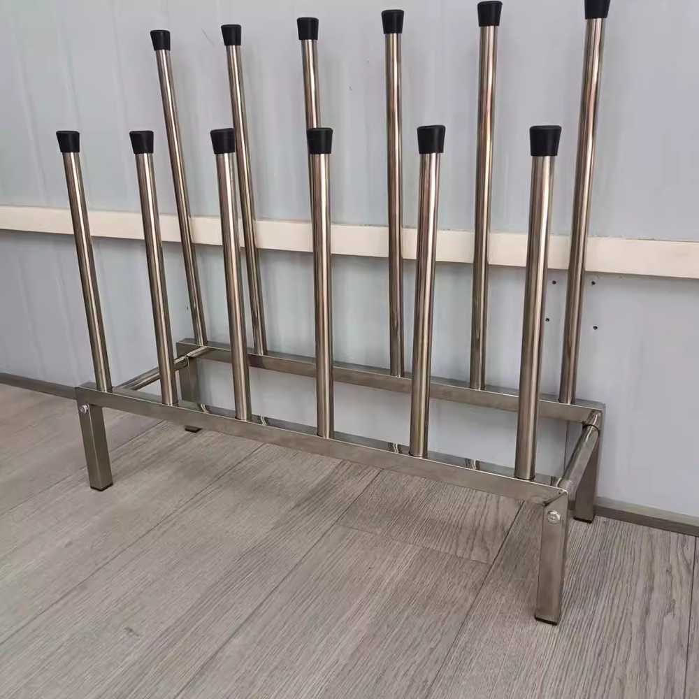 작업화 거치대 장화 부츠 건조용 양식장 현장용 랙 100x38x170cm 16켤레 - 상세 이미지 4