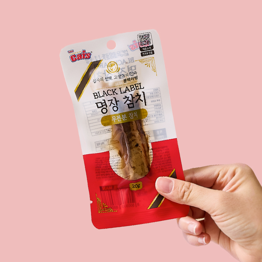 [강아지의날] 더캣츠 무전분 명장참치 고양이참치 아기 길고양이간식 통살 20g 24개입 제품 이미지