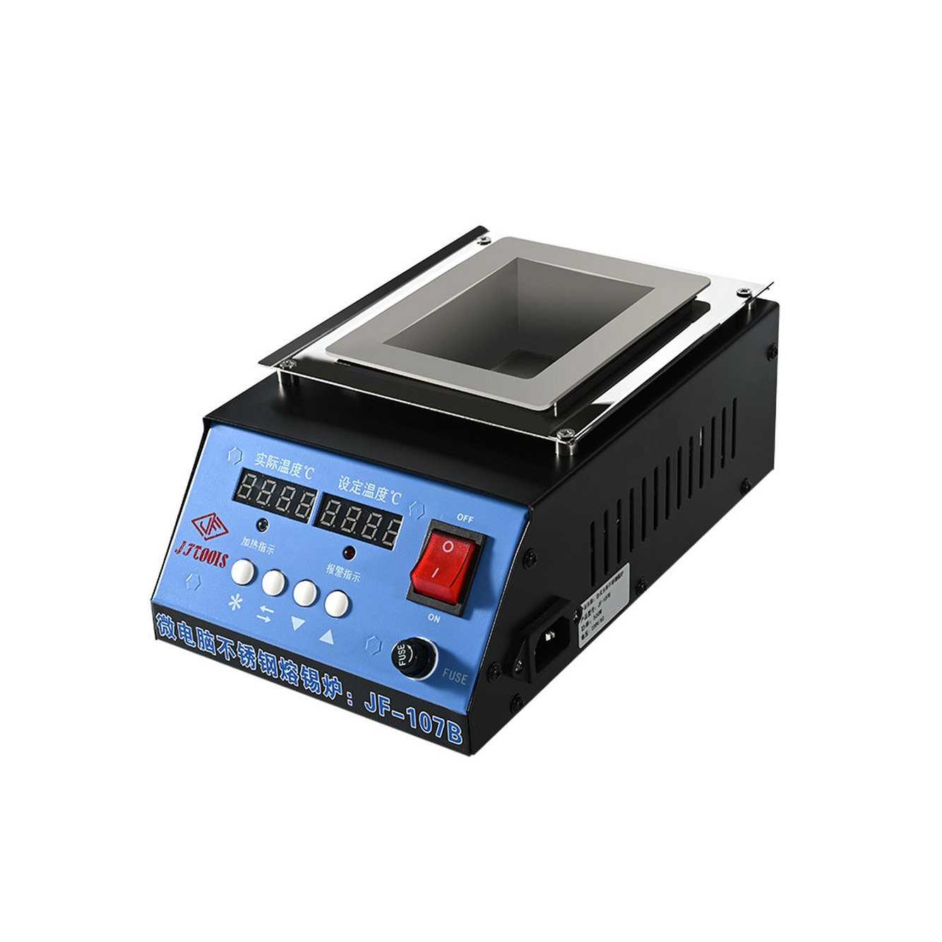 50MM 주석 납땜 L107B 인두기 히팅 납포트 납 JF 100x70x45mm 디핑기 가열 V 508B 용해로 스테인리스 스테인리스 JF 508B 50MM - 상품 이미지