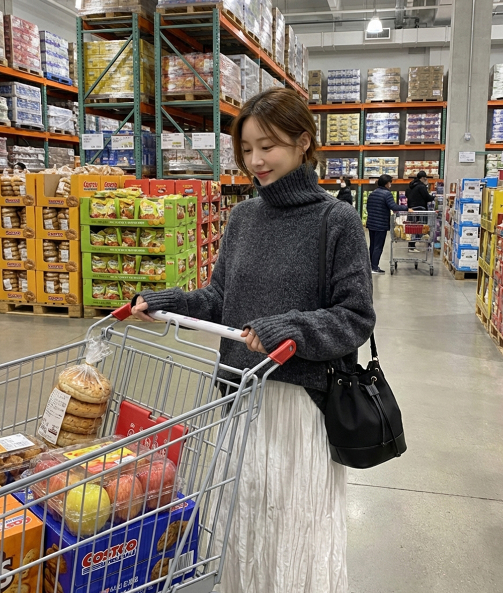 [엔드에이/무배] 보들보들 여리핏 터틀넥 니트 이미지 2
